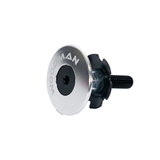 1" headset cap silver