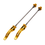 Road bike quick release skewer Gold