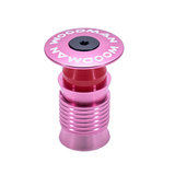 fork compression plug for carbon steerer tube pink