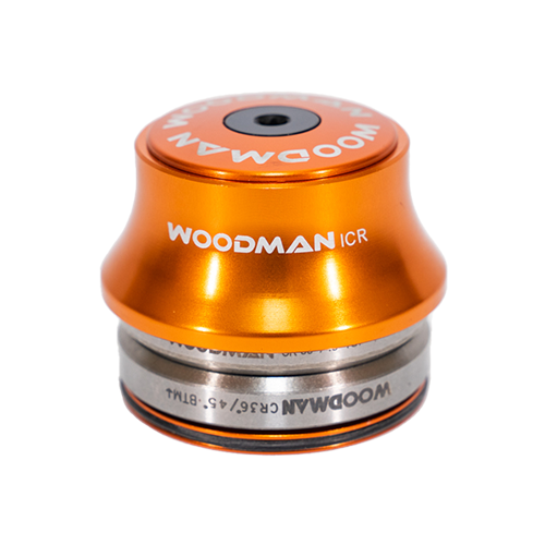 ICR IS41/28.6 -IS41/30 orange integrated headset, with 36°/45° headset bearings.