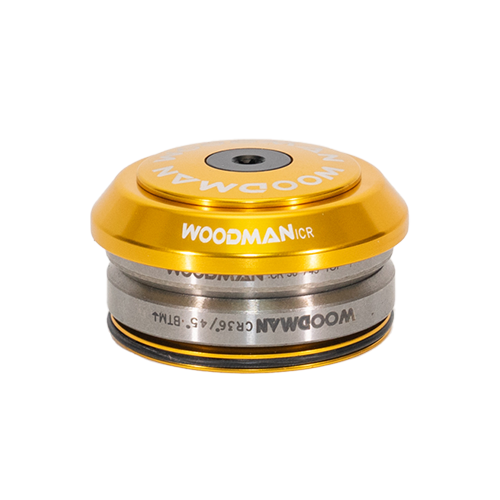 ICR IS41/28.6 -IS41/30 gold integrated headset, with 36°/45° headset bearings.