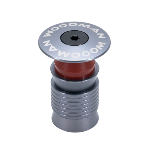 WOODMAN Capsule ph compression plug for carbon steerer tube Pewter