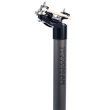 Woodman carbo MZ seatpost 27.2 350mm with 25mm offset carbon seatpost. matte black details