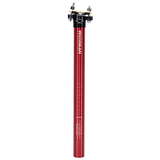 WOOdman Post SL PLUS is an aluminum seatpost. Size available at 27.2 30.9 31.6 and 34.9 red seatpost