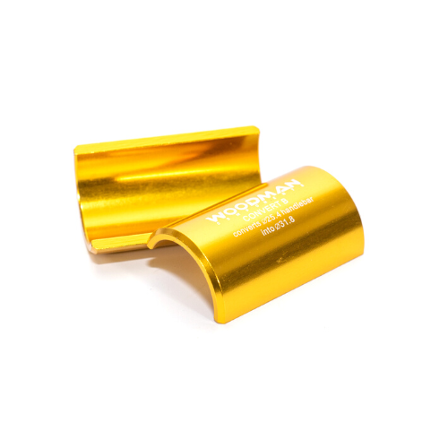 Convert B handlebar shim 25.4 to 31.8 gold