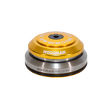 WOOdman Axis IC 1.5 XS IS42/IS52 (51.8mm) tapered integrated headset, gold, 7mm dust cover.