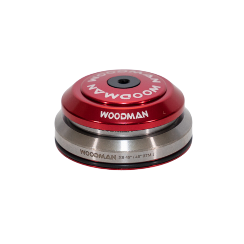 WOOdman Axis IC 1.5 XS IS42/IS52 (51.8mm) tapered integrated headset, red, 7mm dust cover.