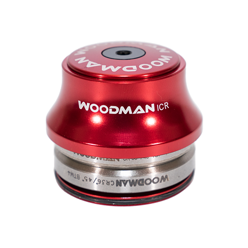 ICR IS41/28.6 -IS41/30 red integrated headset, with 36°/45° headset bearings.