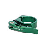 Quick release seat clamp green 31.8 34.9