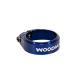 Woodman deathgrip SL ti seatpost clamp 31.8 34.9 dark blue