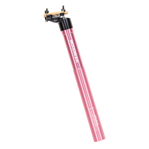 Woodman Post DX is lightweight aluminum seatpost with 25mm offset pink