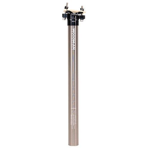 WOOdman Post SL PLUS is an aluminum seatpost. Size available at 27.2 30.9 31.6 and 34.9 seatpost, titan