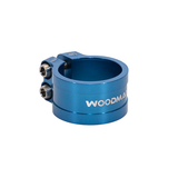 WOOdman Double bolts seat clamp 31.8 34.9 blue