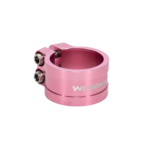 WOOdman Double bolts seat clamp 31.8 34.9 Pink