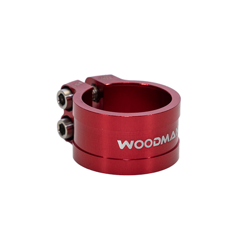 WOOdman Double bolts seat clamp 31.8 34.9 red
