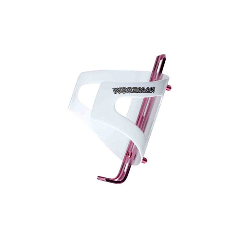 WOOdman Carbon Bottle Cage AJ White PINK